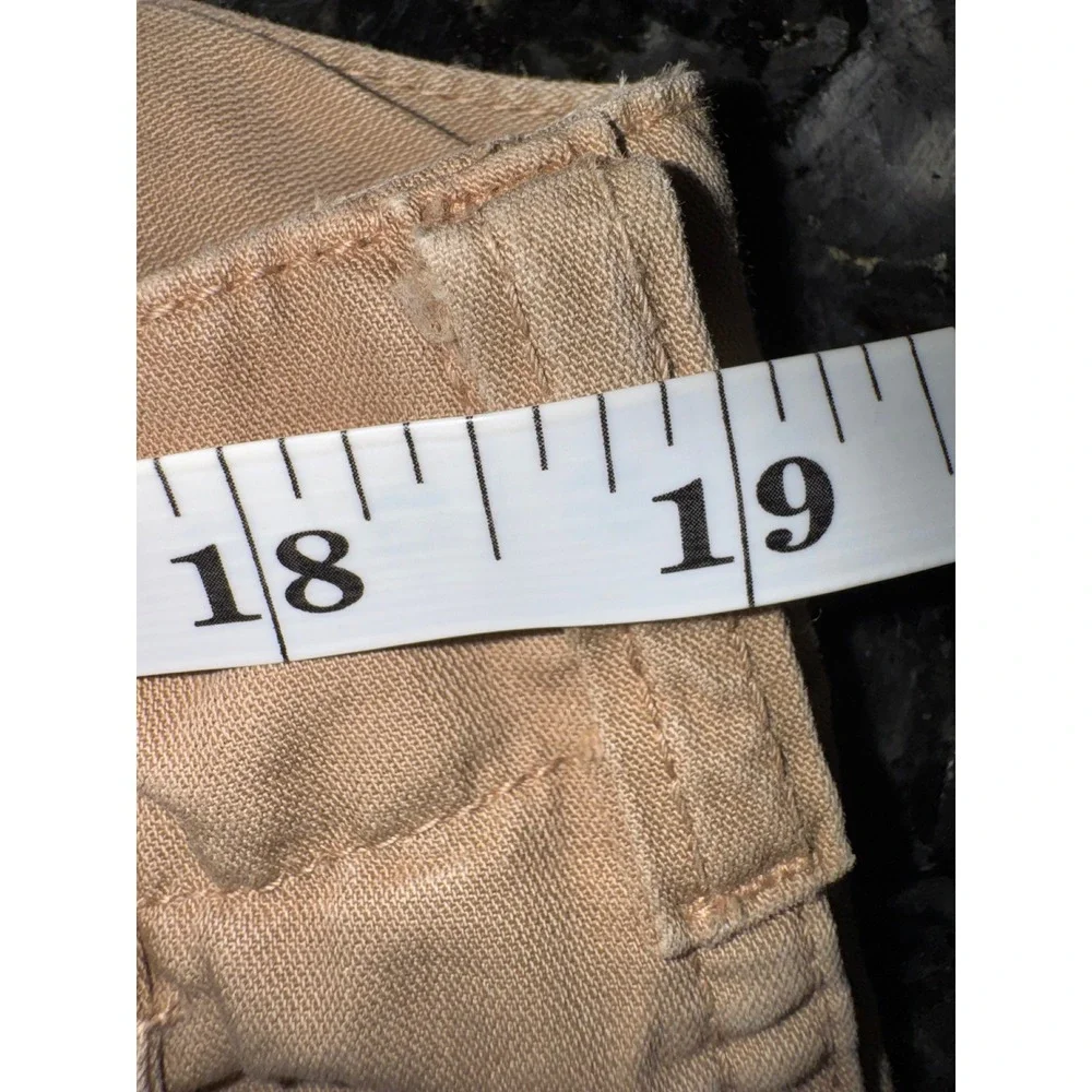Masons Mens Tan Cotton Twill Chino Pants Button Fly Camo Lined Khaki 37x33